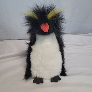 Aurora Luxe Boutique Theo Rockhopper Penguin Plush Stuffed Animal 12"